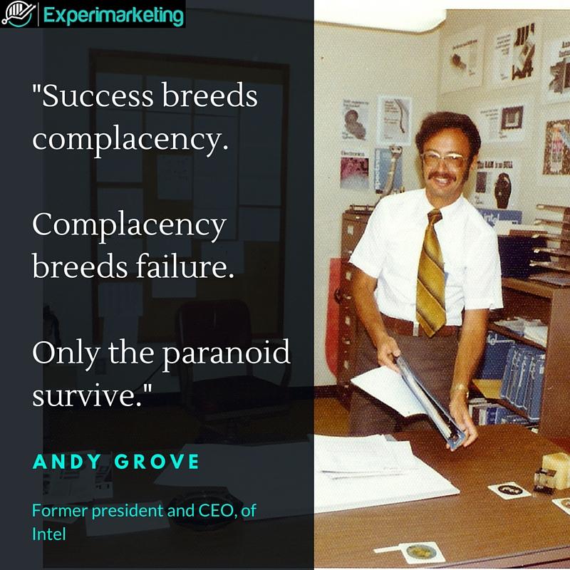 Andy Grove only the paranoid survive quote